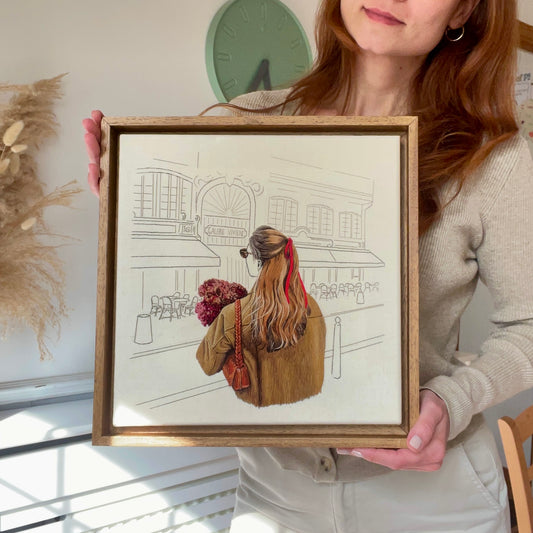 Embroidery art by jolly hoops sila gur modern embroidery thread painting