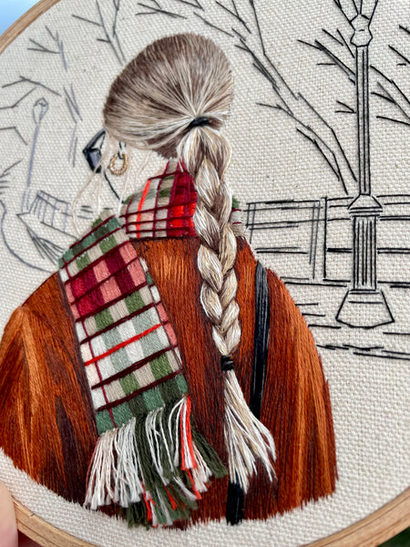 Girl with Tartan Scarf